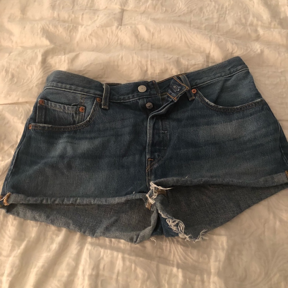 Levi 501 Cutoff Denim Shorts Sz 31
